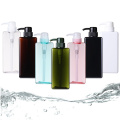 Lotion Packaging PET Plastic Square Bottle With Pump